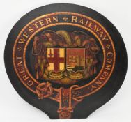 TRANSFER PRINT ON WOOD GREAT WESTERN RAILWAY COMPANY PANEL