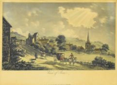 BOX LOCAL INTEREST - PAIR OF 1792 HAND COLOURED ENGRAVINGS