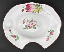 CONTINENTAL 18TH CENTURY FAIENCE BARBER'S CERAMIC BOWL