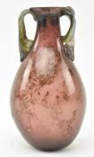 ROMAN AUBERGINE GLASS FLASK 1ST / 3RD CENTURY AD