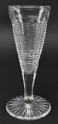 19TH CENTURY CUT GLASS STEP CUT CHAMPAGNE FLUTE