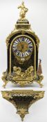LOUIS XV 18TH CENTURY TARGE A PARIS BOULLE WORK MANTEL CLOCK