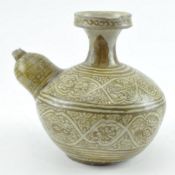 THAI SAWANKHALOK STONEWARE BROWN-GLAZED KENI 东南亚泰国軍持