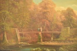 GEORGE FREDERICK HARRIS (1856-1924) OIL ON CANVAS PAINTING