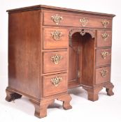 GEORGE III LATE 18TH CENTURY MAHOGANY KNEEHOLE DESK