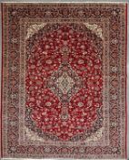 20TH CENTURY CENTRAL PERSIAN KASHAN FLOOR CARPET RUG