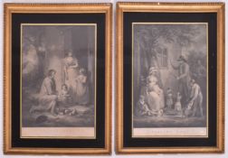 AFTER GEORGE MORLAND - TWO 18TH CENTURY ENGRAVINGS