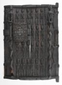 20TH CENTURY AFRICAN CARVED DOGON (MALI) GRANARY DOOR