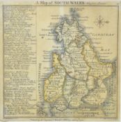 T. BADESLADE & W H TOMS - 1741 & 1742 NORTH & SOUTH WALES MAPS