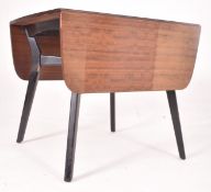G-PLAN - MID CENTURY TOLA & EBONISED DROP LEAF TABLE