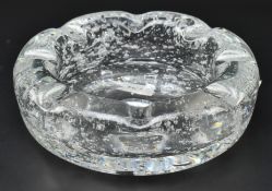 LEERDAM GLASS - OVERSIZED BUBBLE CONTROL ASHTRAY