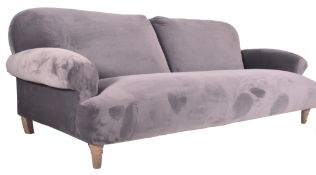 LARGE CONTEMPORARY DESIGNER VELVET SOFA SETTEE