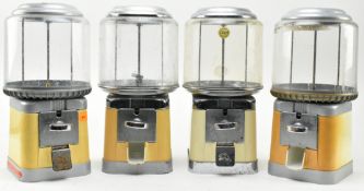 BEAVER - FOUR VINTAGE 20P SWEET VENDING MACHINES DISPENSERS