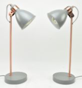 PAIR OF CONTEMPORARY DESIGNER TABLE LAMPS