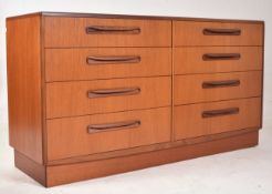 G-PLAN - FRESCO RANGE - MID CENTURY TEAK DOUBLE CHEST OF DRAWERS