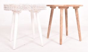 TWO CONTEMPORARY DESIGNER ARTISAN TABLES