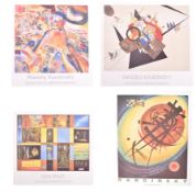 FOUR VINTAGE LATE 20TH CENTURY KANDINSKY & ERNST EXHIBITION POSTERS