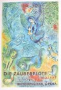 AFTER MARC CHAGALL - THE MAGIC FLUTE - OFFSET LITHOGRAPH POSTER