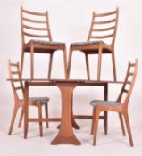 G PLAN - MID CENTURY DROP LEAF DINING TABLE AND CHAIRS