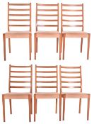 SVEGARDS MARKARYD - MATCHING SET OF SIX DINING CHAIRS