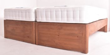 PAIR OF CONTEMPORARY DESIGNER SINGLE BEDS