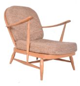 ERCOL - WINDSOR MID CENTURY BEECH & ELM ARMCHAIR