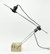 MID CENTURY DESIGNER FOLDING TABLE / DESK LAMP