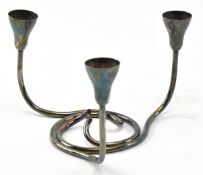 DANISH STYLE SILVER PLATE CENTREPIECE CANDLESTICK