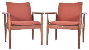 FINN JUHL FOR FRANCE & SON - PAIR OF ARMCHAIRS