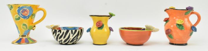 MARY ROSE YOUNG - COLLECTION OF FIVE PIECES OF STUDIO POTTERY