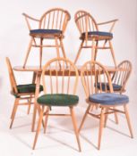 ERCOL - MID CENTURY BLONDE BEECH ELM DINING SUITE