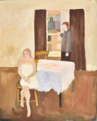 EFFIE ROMAIN (20TH CENTURY) - NO WAY OUT - OIL ON BOARD