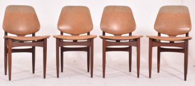 ELLIOTS OF NEWBURY - SET OF FOUR RETRO DINING CHAIRS
