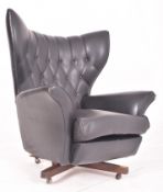 G-PLAN BLOFELD - MODEL 6250 - MID CENTURY LEATHER SWIVEL ARMCHAIR