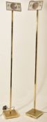 TAGLIABUE & PORTONARO - PAIR OF ITALIAN RETRO BRASS FLOOR LAMPS