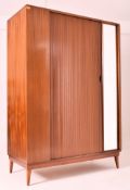 AUSTINSUITE - 1970S TEAK FITTED WARDROBE