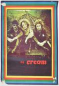 CREAM - MID CENTURY 1960S NO CREAM ROCK MUSIC POSTER