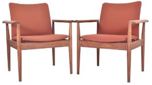 FINN JUHL FOR FRANCE & SON - PAIR OF ARMCHAIRS