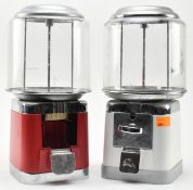 BEAVER - TWO VINTAGE 20P SWEET VENDING MACHINES ON STAND