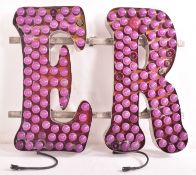 VINTAGE FUNFAIR E R OVERSIZED FLASHING LIGHT SIGN