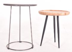 TWO CONTEMPORARY DESIGNER OCCASIONAL TABLES