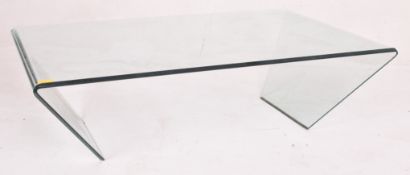 BELIEVED CHINTALY RETRO BENT GLASS OCCASIONAL LOW TABLE