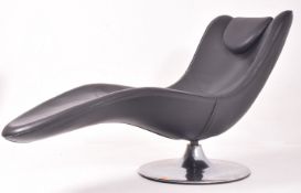 CONTEMPORARY DESIGNER LEATHERETTE LOUNGE CHAIR