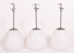 MATCHING SET OF THREE PENDANT CEILING LIGHTS