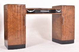 ART DECO WALNUT SIDEBOARD CREDENZA