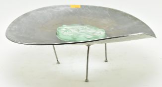 RETRO CHROME AND GLASS CEILING LIGHT