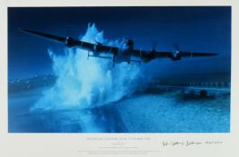 DAMBUSTERS - GEORGE JOHNNY JOHNSON - SIGNED OPERATION CHASTISE PRINT