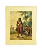 FREDERICK GROUPIL - WATERCOLOUR ON PAPER OF NAPOLEONIC PERIOD