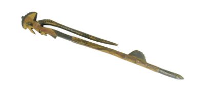 VINTAGE AFRICAN TRIBAL WOODEN AXE SHAFT