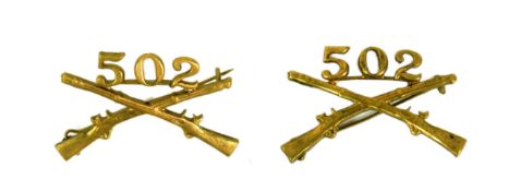 SECOND WORLD WAR BRITISH MADE 502 PARACHUTE REGIMENT BADGES